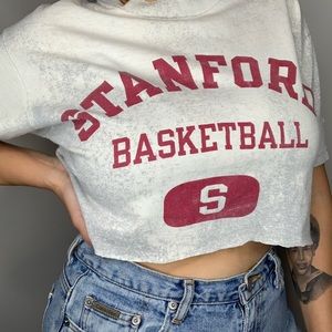 Vintage Stanford University Basketball Custom Tee
